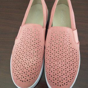 Vionic women's 9.5 pink suede midi tennis shoes